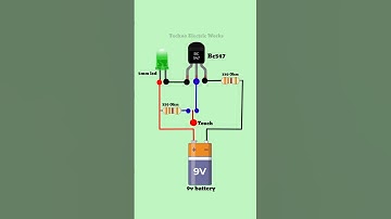 How to Touch Sensor LED Circuit 🔆 | #shorts #led