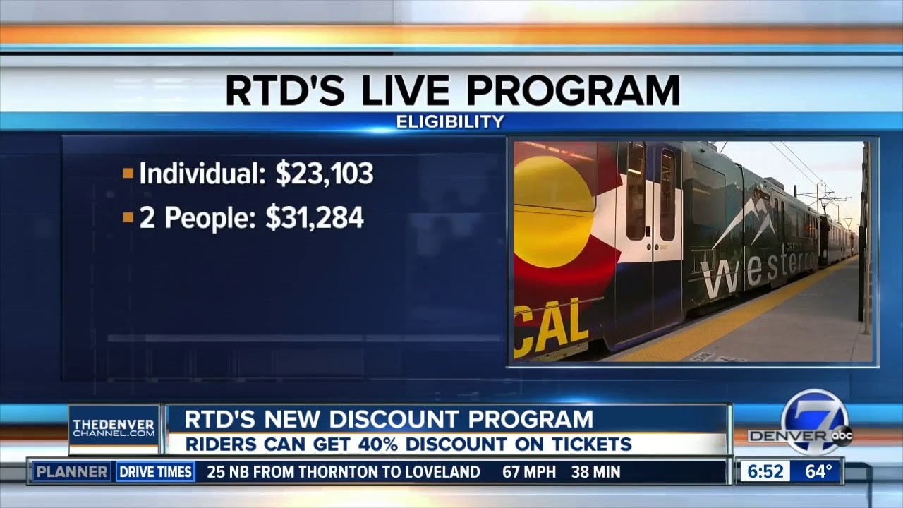 RTD's new discount program starts enrollment today
