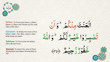 Learn Tajweed of Surah An-Nisa Ayat 21-35 | تعلم التجويد - سورة النساء    | Tajweed Rules + Practice