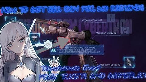 HOW TO GET EPIC SKIN FOR 250 DIAMONDS!!! FREE TICKETS TRANSFORMERS EVENT AND SKIN GAMEPLAY (MLBB)