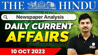 Daily News Analysis | 10 October 2023 | Current Affairs Today | OnlyIAS