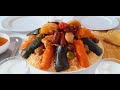 Le vrai couscous royal facile  avec tout les dtaille sauce terrible