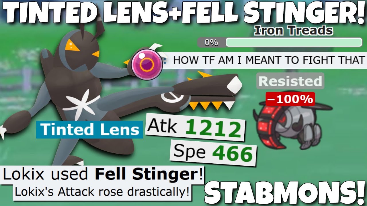 TINTED LENS FELL STINGER LOKIX IS SO GOOD IN STABMONS! POKEMON SCARLET