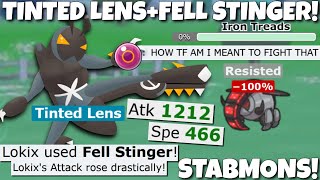 TINTED LENS FELL STINGER LOKIX IS SO GOOD IN STABMONS! POKEMON SCARLET AND VIOLET!