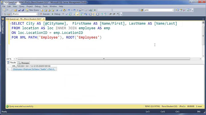 SQL 2012 XML Path Mode Lab 2.2