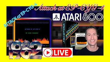 Attack at EP-CYG-4 (Atari 800) - Chronologically Gaming is LIVE! #atari #retrogaming #shootergames