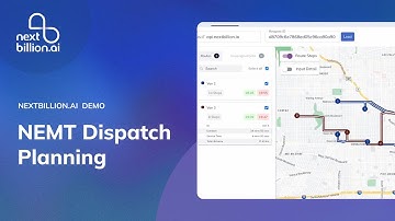 Non-Emergency Medical Transportation (NEMT) Dispatch Planning Demo | NextBillion.ai