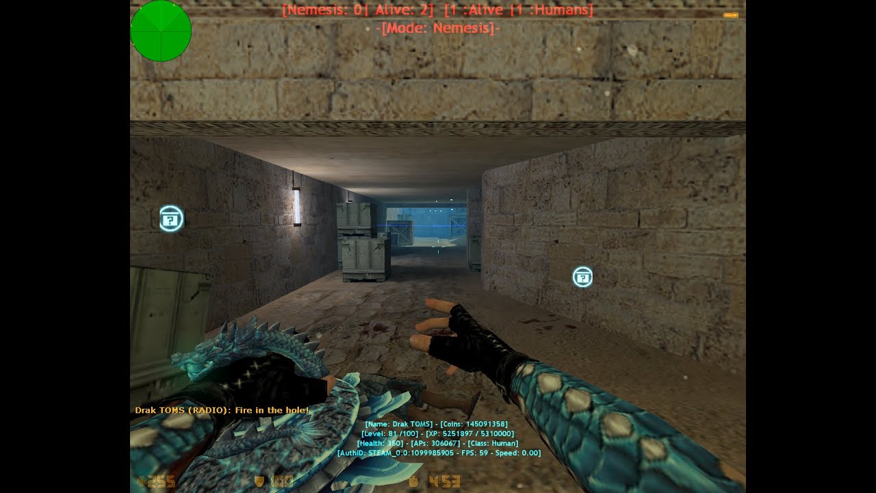 Counter Strike 1.6 Zombie Escape Mod - map: zm_assault_escape2