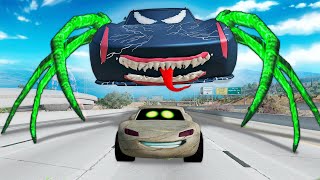 Epic Escape From The Lightning McQueen Eater & Mack Eater | McQueen VS McQueen Eater | BeamNG