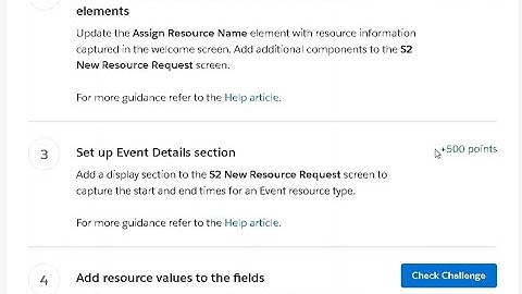 Set up Event Details section | Screen Flow Fundamentals Superbadge Unit | Salesforce | Trailhead