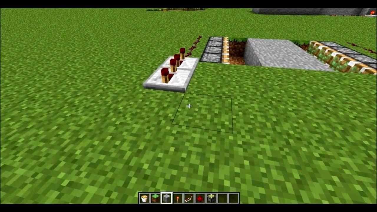 Minecraft: How to Make a Tripwire Lava Trap (BEST TRAP)