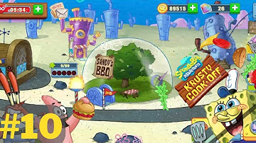 Spongebob: Krusty Cook-Off - BBQ di Rumah Sandy - Level 1-10  - Gameplay Video