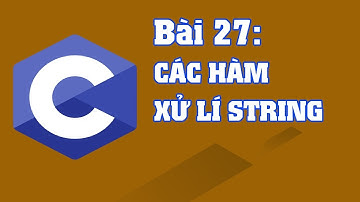 Lập trình C bài 27: Các hàm trong thư viện String.