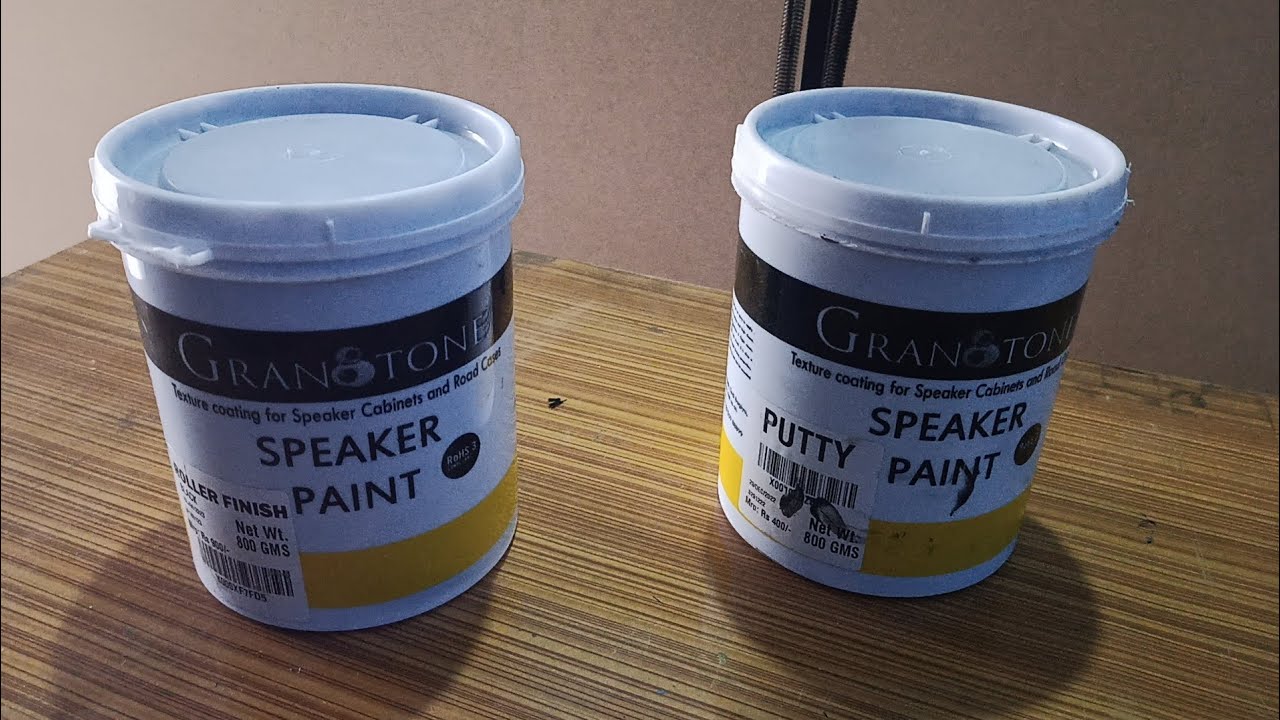 speaker cabinet paint and putty