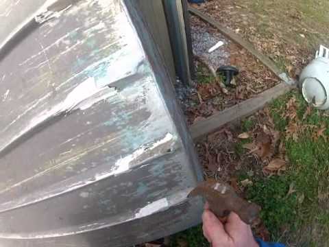 How To: Repairing an Aluminum Boat - YouTube