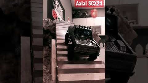 Axial SCX24 on the Teeter Totter at Tandem RC - Mini Indoor Crawler Course #shorts