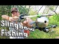 Slingbow Fishing Attempt With The Hammer Slingshot  /Day 4 Of 30 Day Survival Challenge Texas