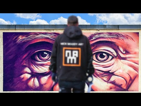 Mural Painting on Abandoned Factory Roof