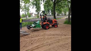 Dostawa Kubota BX231 z Glebogryzarką separacyjną GEO SB105  - Białystok - Firma Probet