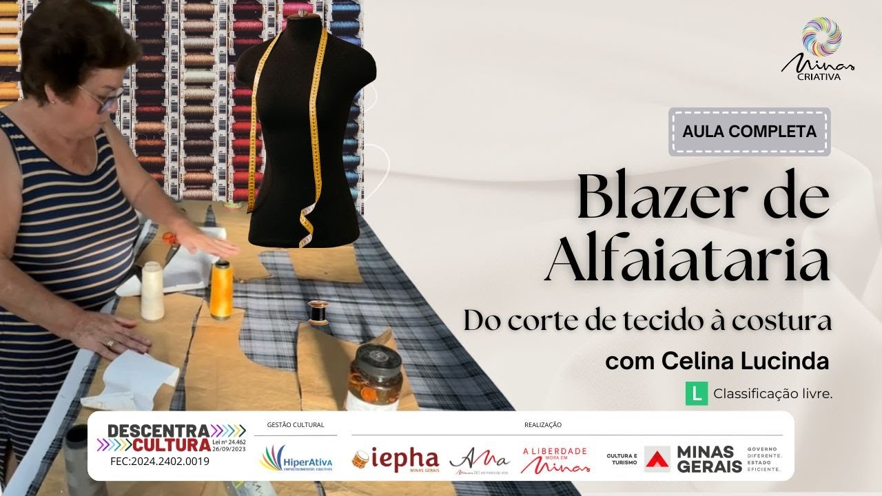 Aula de Alta Costura com Celina Lucinda – Blazer de Alfaiataria