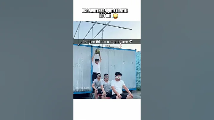 Hilarious Blindfolded Chaos: 3 Guys vs the Paint Bomb Pendulum! 🎨💥 #funny #hilarious #squidgame