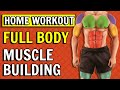 Full Body Home Workout For Muscle Building | No Equipment  Follow Along