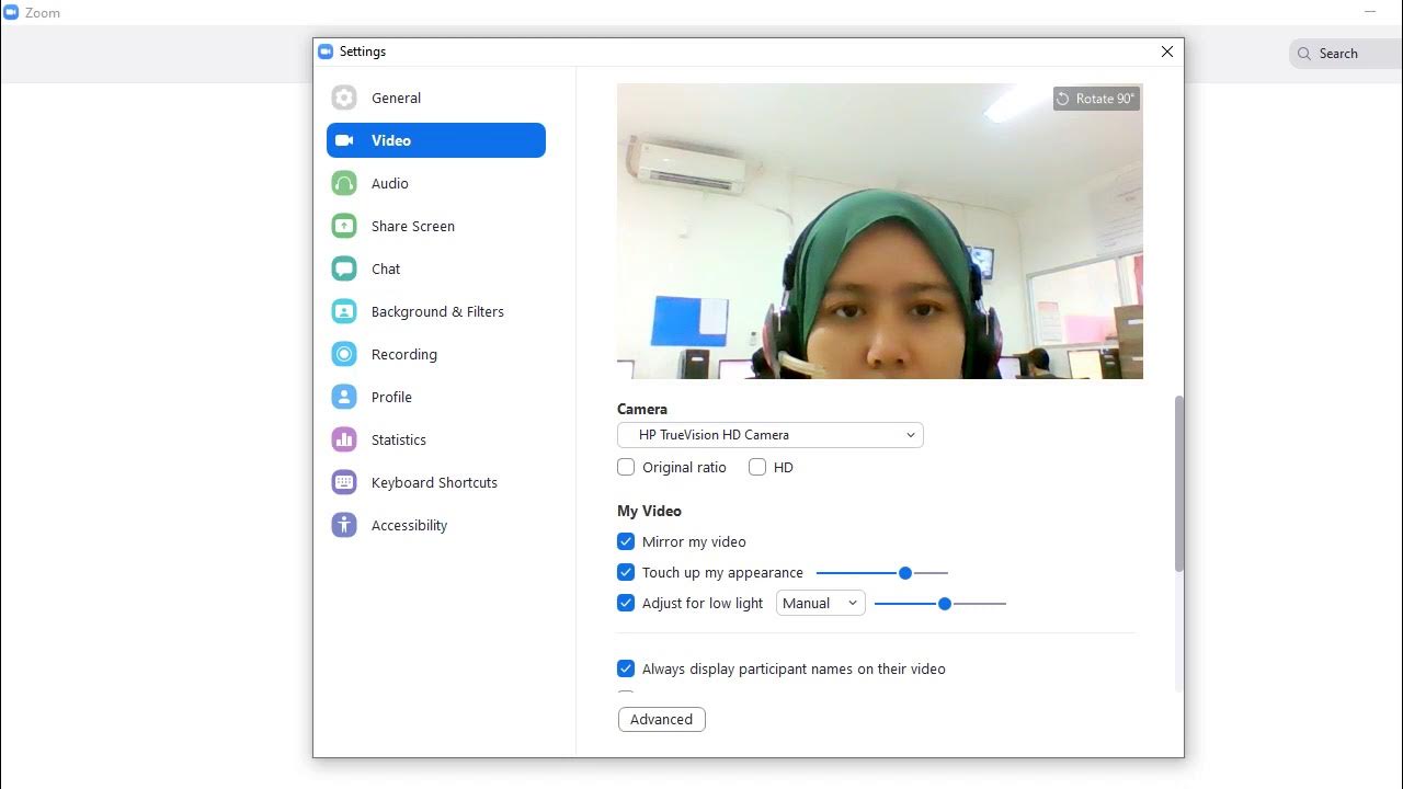 Cara Menggunakan Filter di Zoom YouTube
