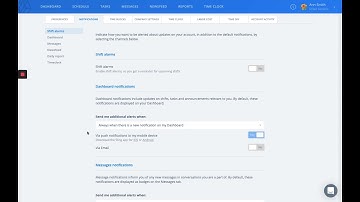 Settings: Notification Settings