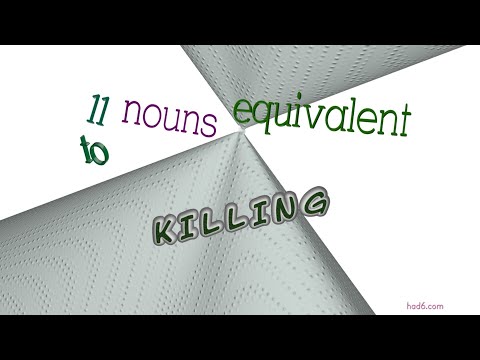 killing - 11 nouns synonym of killing (sentence examples)