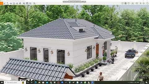 MẪU NHÀ 15.5X11m - NHÀ VƯỜN MÁI NHẬT TÂN CỔ ĐIỂN