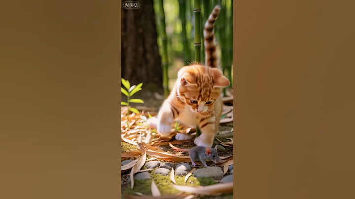 Video 11893071: forest cat, cat mouse