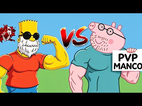 Bart Simpson 🆚 Papá Cerdito PVP | Peppa Pig, Homero Simpson // ElDeLaVibra #freefire