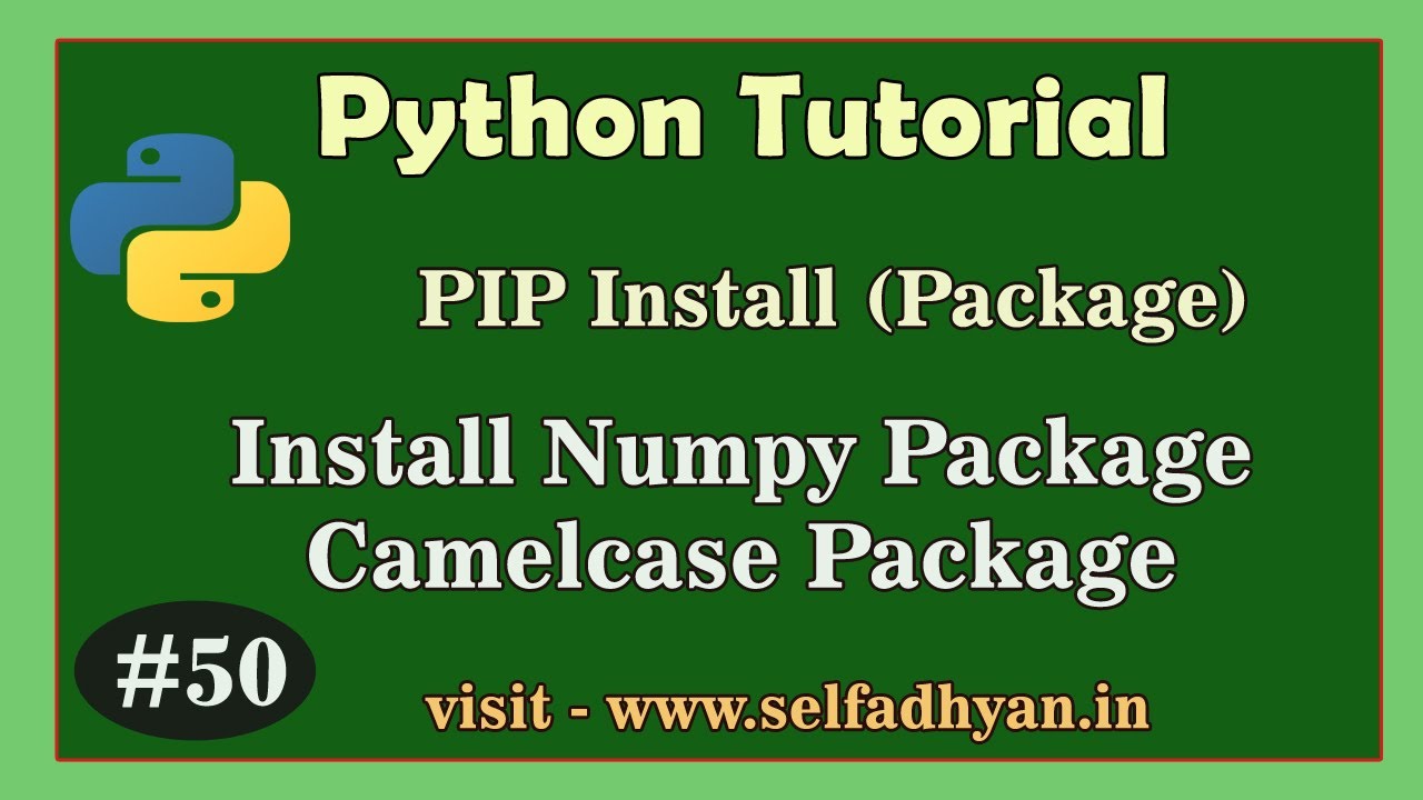 Package Installation in Python - How to install NumPy package in Python ...