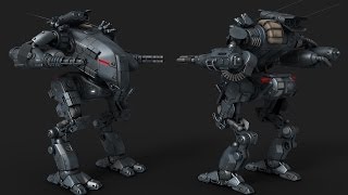 Mech walker animation test3