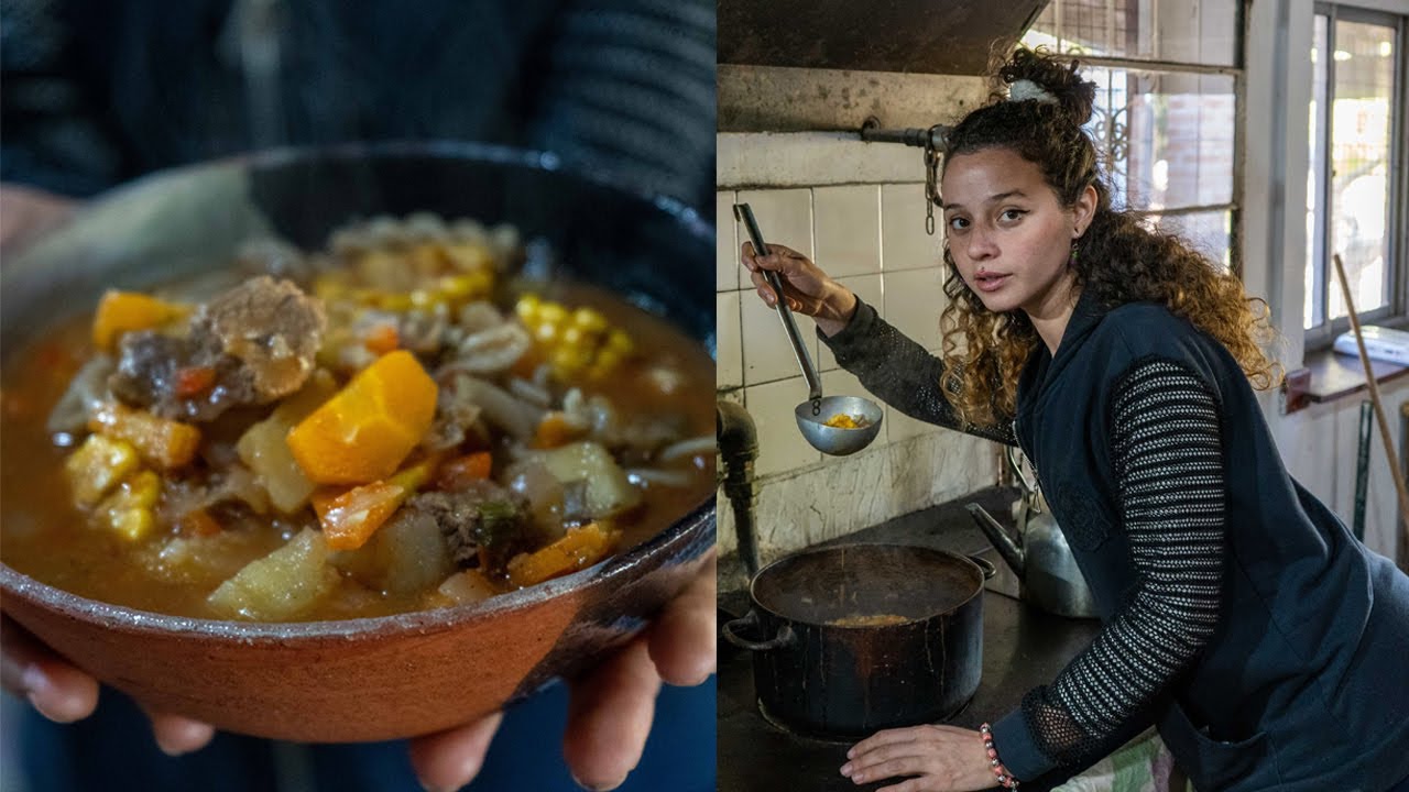 preparo alto GUISO CARRERO en una cocina del 1800 | La Paz, Córdoba