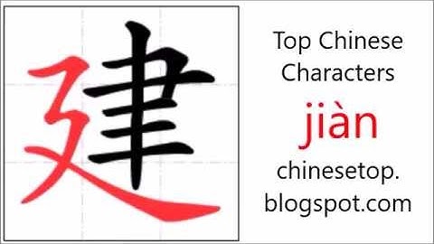 汉字[建]的笔顺