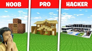Minecraft NOOB V/S PRO BUILD BATTLE CHALLENGE screenshot 4