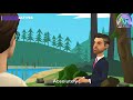 Dialogue between two friends on environmental pollution animated