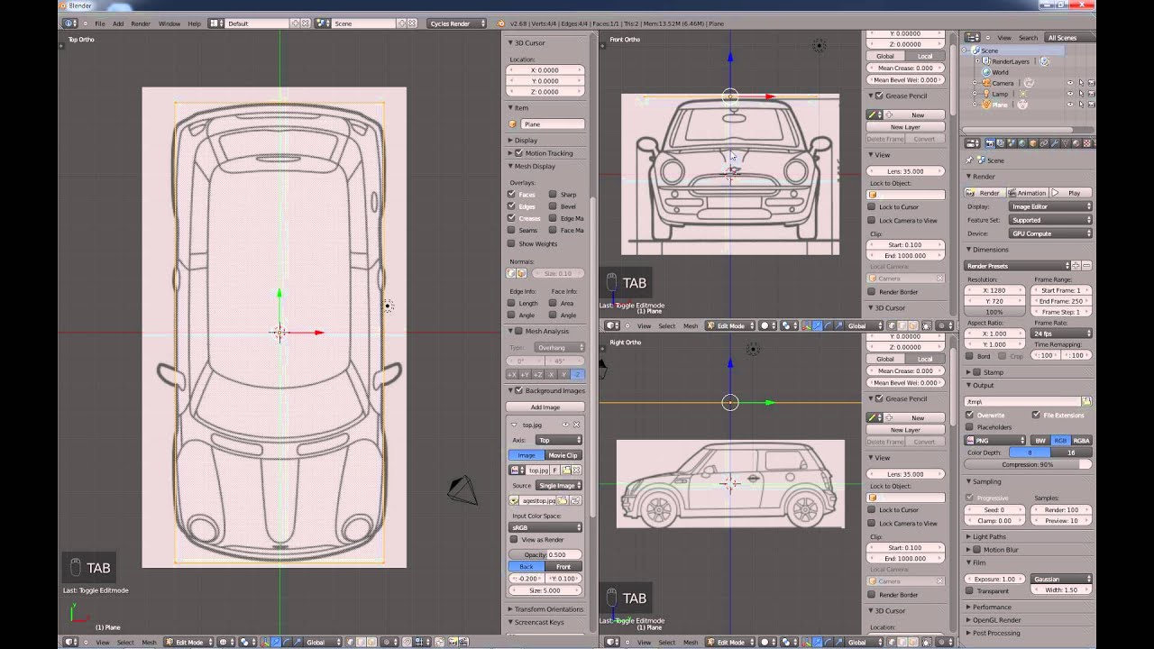 Blender For Noobs - #11 How to setup background and ...