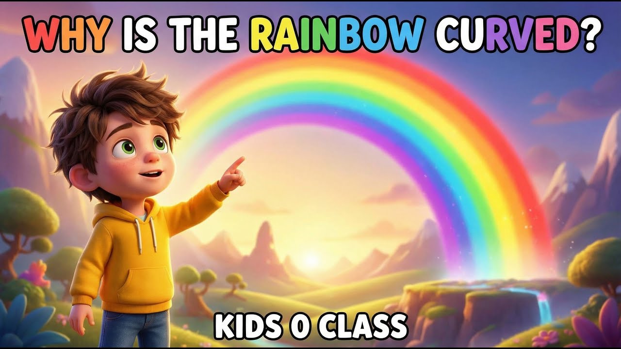 Why is the Rainbow Curved? 🌈 | The Secret of the Magic Arc | Science for Kids | Kids 0 Class