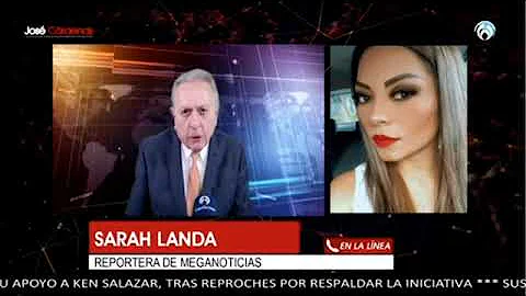 Sarah Landa, reportera de Meganoticias, en entrevi...