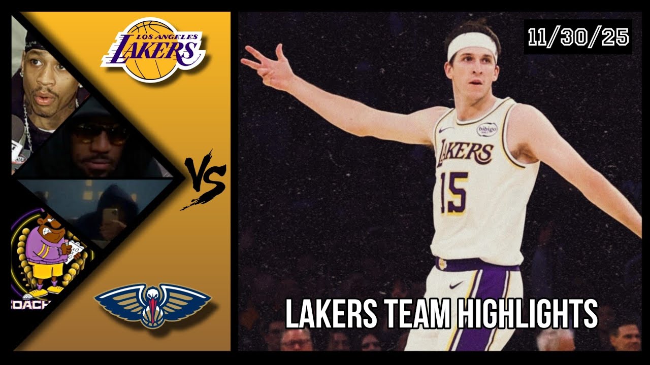 Lakers Team Highlights vs Pelicans reaction W/ Coaches Den - YouTube