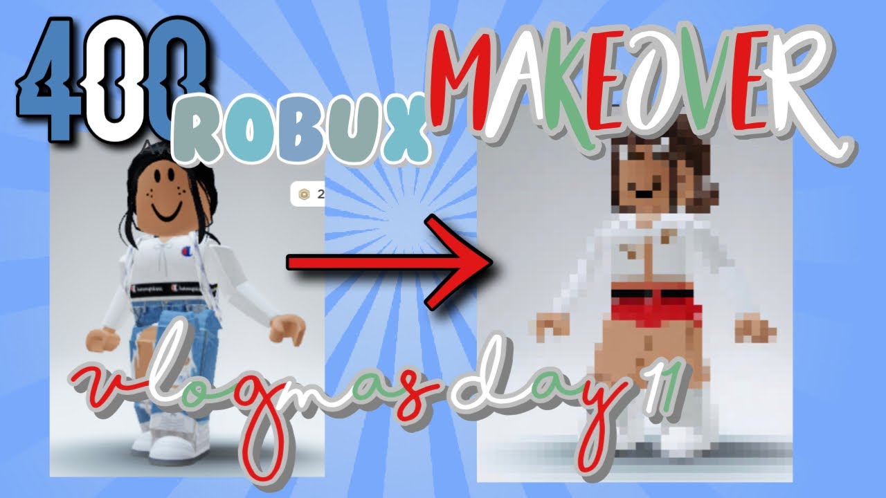 400 Robux Avatar Makeover Vlogmas Day 11 Bluebxrry Muffin Roblox Youtube - 400 robux avatars