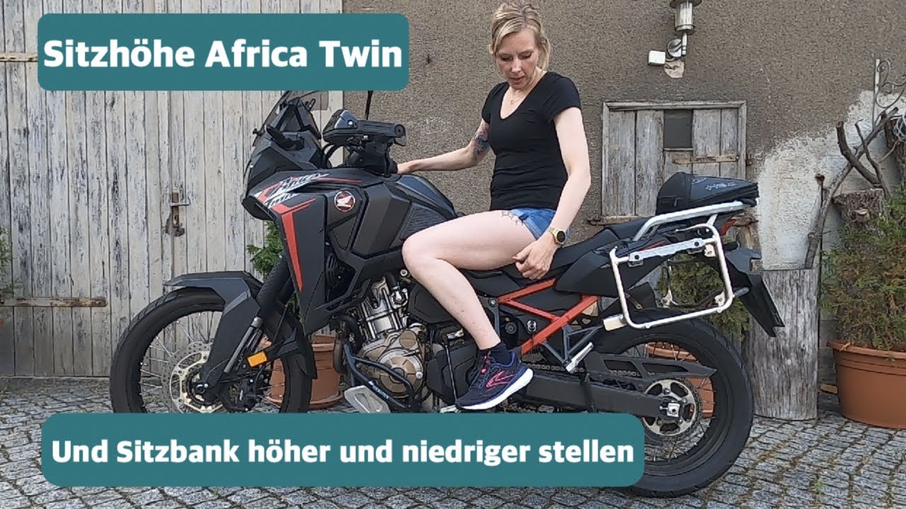 Africa Twin Sitzhöhe Sitzbank hoch und niedrig stellen