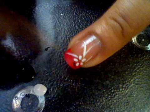 video (uñas con flores) procedimiento