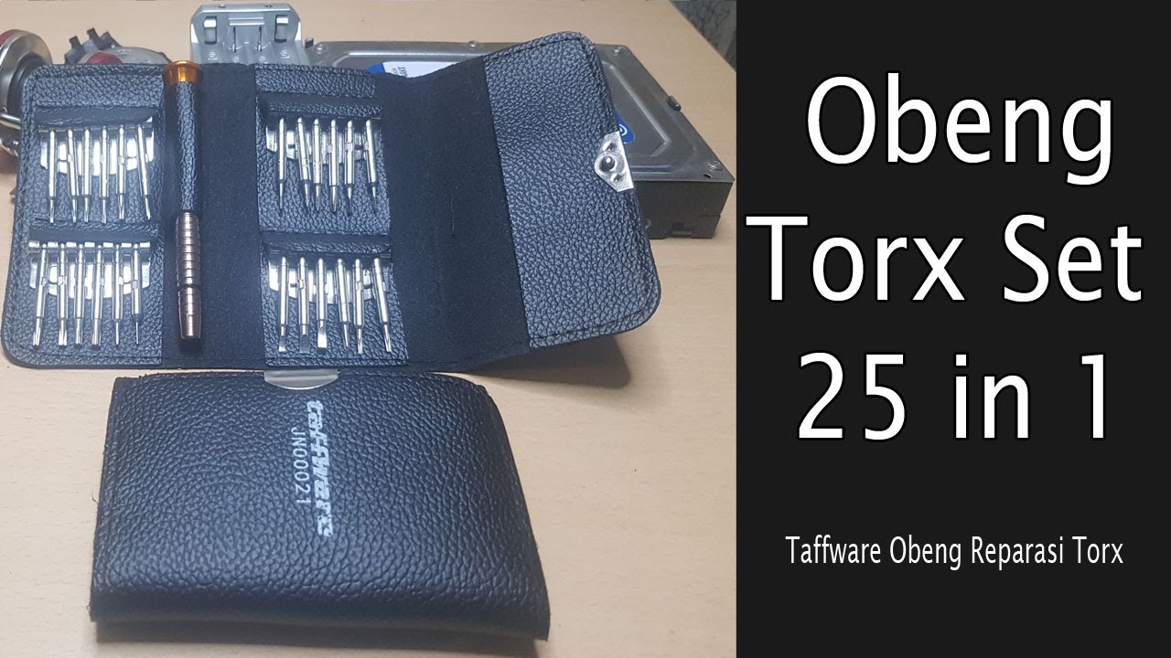 OBENG SET TERBAIK Taffware Obeng Reparasi Torx Set 25 in 1 - YouTube