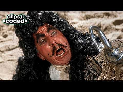hook (1991) - peter pan defeats captain hook