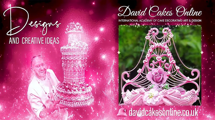 WEDDING CAKE IDEAS No.3 Royal icing string work piping cake topper on a Barbie pink Lambeth cake