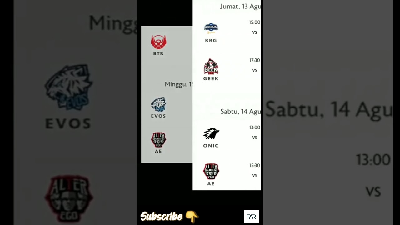 JADWAL MPL SEASON 8 TERBARU || MOBILE LEGENDS !