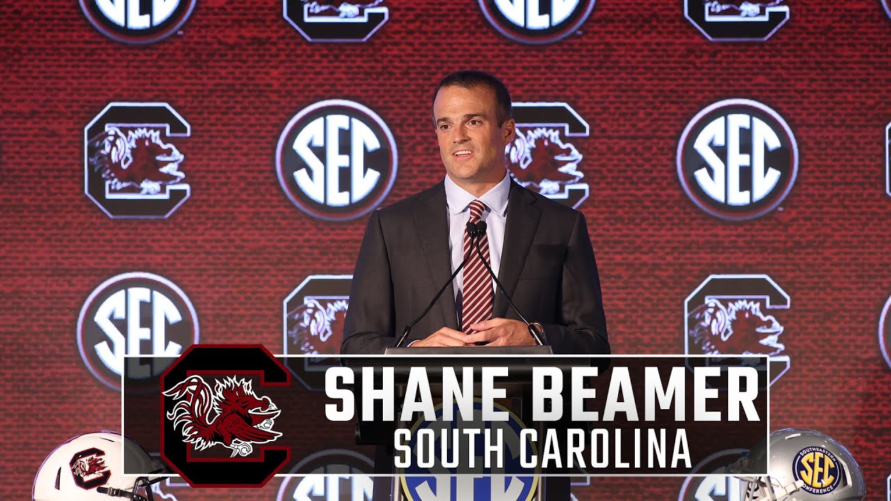 South Carolina Head Coach Shane Beamer | 2021 SEC Media Days FULL Press Conference - YouTube